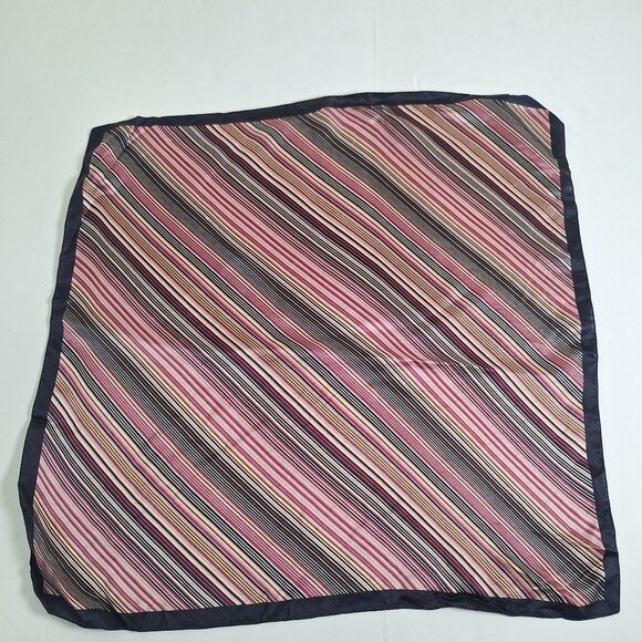 Preston & York Accessories - Preston & York 100% Silk Striped Scarf